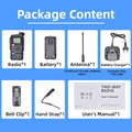 Quansheng UV-5R Plus Dual Band Walkie Talkie – Long Range VHF/UHF Two-Way Radio with NOAA & FM - Dicrodelights