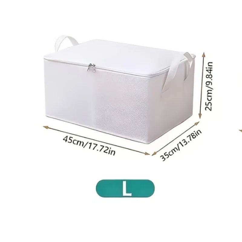 Foldable Fabric Under Bed Storage Box for Clothes and Bedding L 1pcs