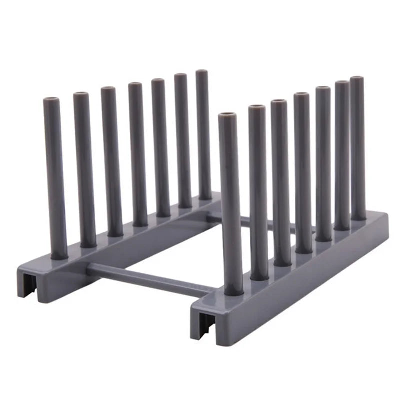 Sink Dish Drying Rack - Small Dish Rack Over Sinks Drying Tray, Dish Drainer for Kitchen Counter with Cutlery Holder GRAY