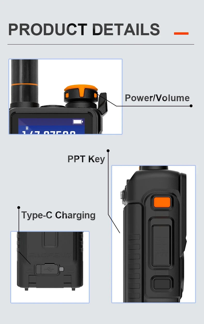 Baofeng UV K5 Plus 10W Tri Band Long Range Ham Radio