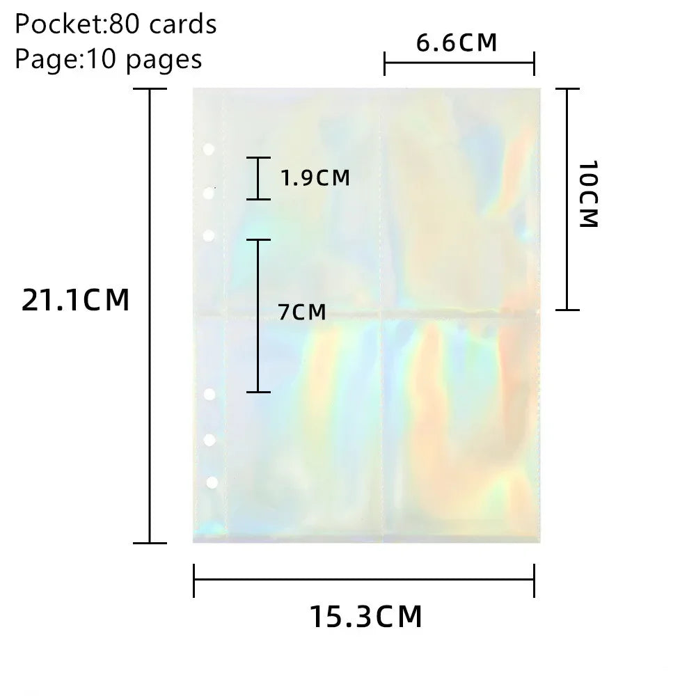 Photocard Binder Covers and Loose Leaf Pages E 10pages 80cards