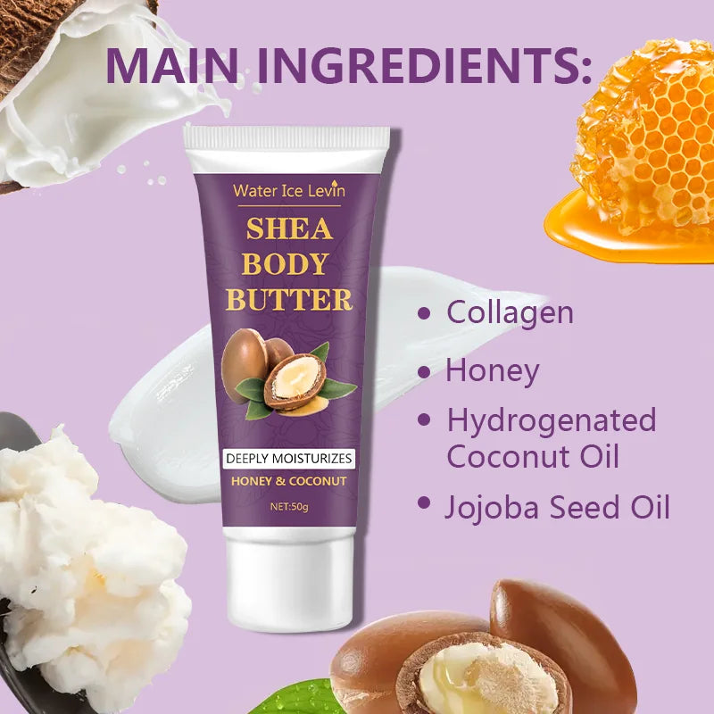 24H Shea Butter Body Cream for Dry Skin – Deep Moisturizing, Firming & Elasticity Repair Cream for Cracked Skin