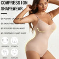 1 Piece Solid Seamless Brief Shaping Shapewear Bodysuit, Tummy Control Butt Lifting Slimmer Body Shaper, Women's Underwear