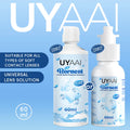 (New)UYAAI 60ML Contact Lens Liquid Nursing Solution For Contact Lenses Drops Beauty Pupil Cleaning Moisturizing Eye Health Care Default Title