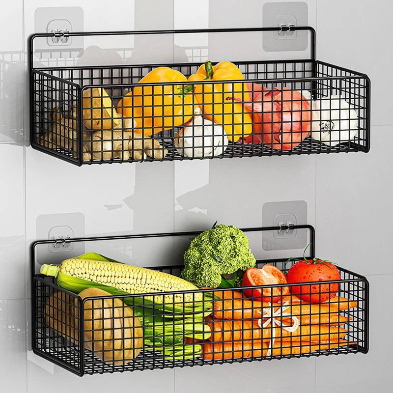 New Multifunctional Bathroom Organiser Toiletries Organiser No-Punch Bathroom Shelf Bathroom Kitchen Wall Mount Storage Rack