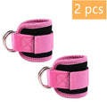 1/2/4Pcs Cable Ankle Straps Double D-Ring Adjustable Ankle Cuffs Gym Workouts Glutes Legs Strength Training Brace Support Sport 2pcs-3