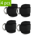 1/2/4Pcs Cable Ankle Straps Double D-Ring Adjustable Ankle Cuffs Gym Workouts Glutes Legs Strength Training Brace Support Sport 4pcs-4