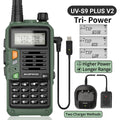 BAOFENG UV-S9 Plus V2 10W Walkie Talkie - 16 KM Long Range, Dual Band Transceiver with USB Charger, Waterproof - Dicrodelights