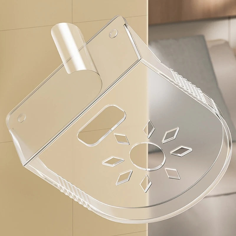 Small Self Adhesive Wall Shelf for Bedroom Cable Storage
