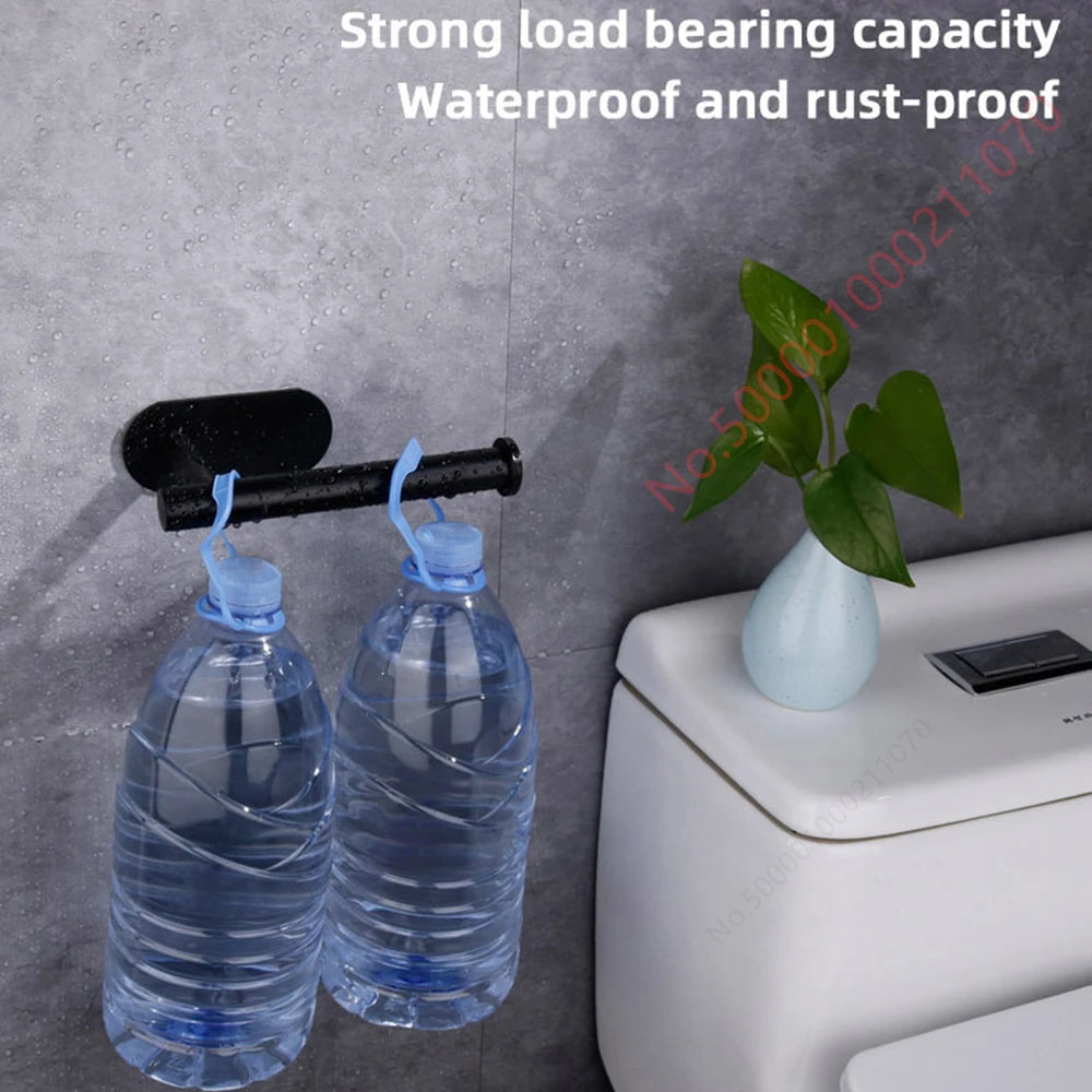 Stainless Steel Adhesive Toilet Roll Holder in Two Designs