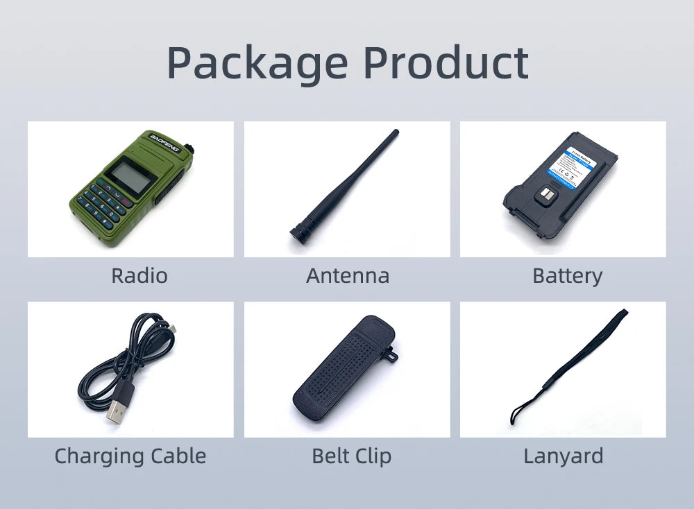Baofeng Walkie Talkie P15UV Air Band FM/AM Long Range Wireless Copy Frequency NOAA Multi-Bands Two Way Radio Type-C Ham Radios - Dicrodelights
