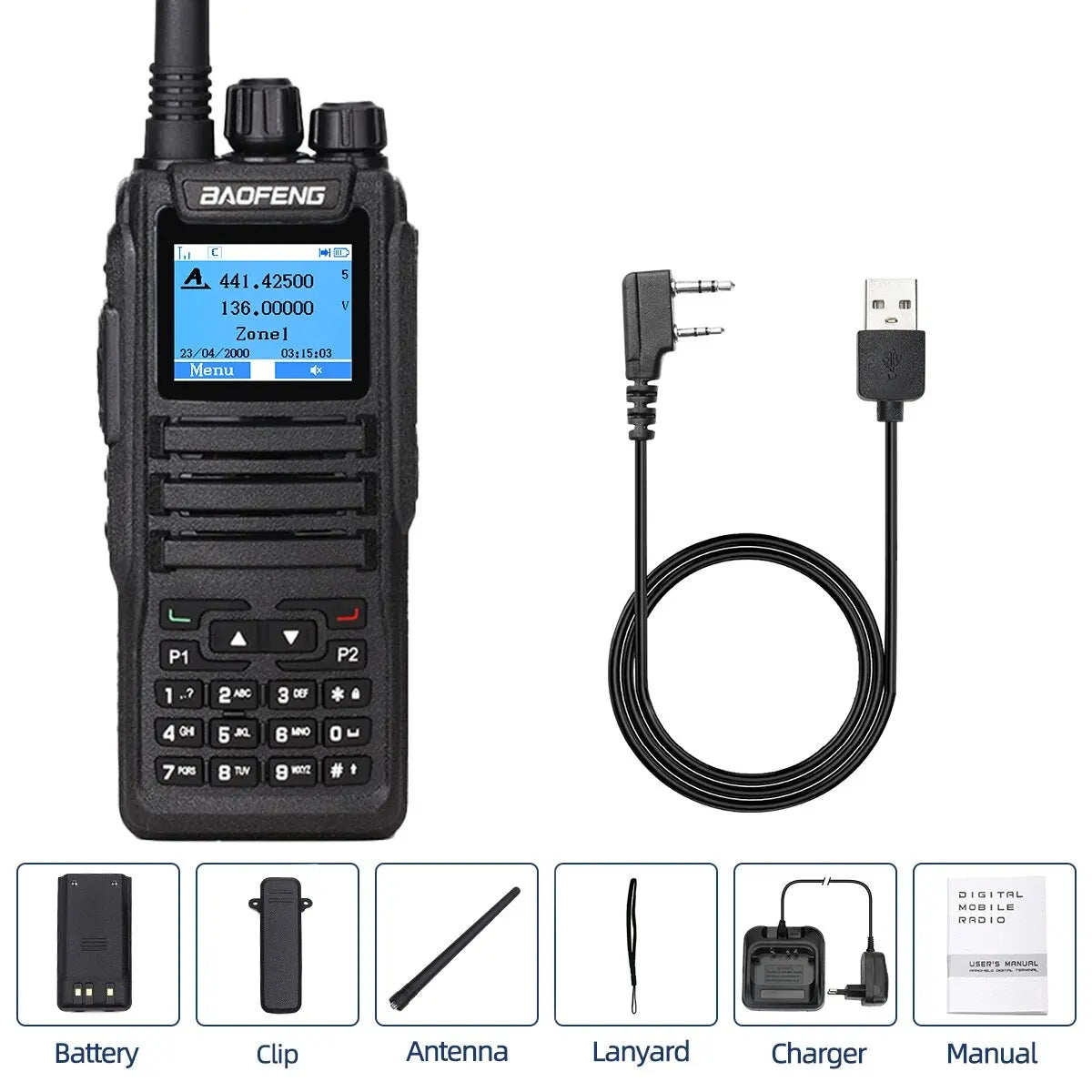 Baofeng DM-1701 Digital Walkie Talkie Dual Mode Analog & DMR Radio - Dicrodelights