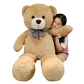Giant 105cm Soft Teddy Bear Plush Toys White&Pink&Brown Bear Super Big Hugging Pillow Animal Cushion Children Birthday Gift light brown 105cm