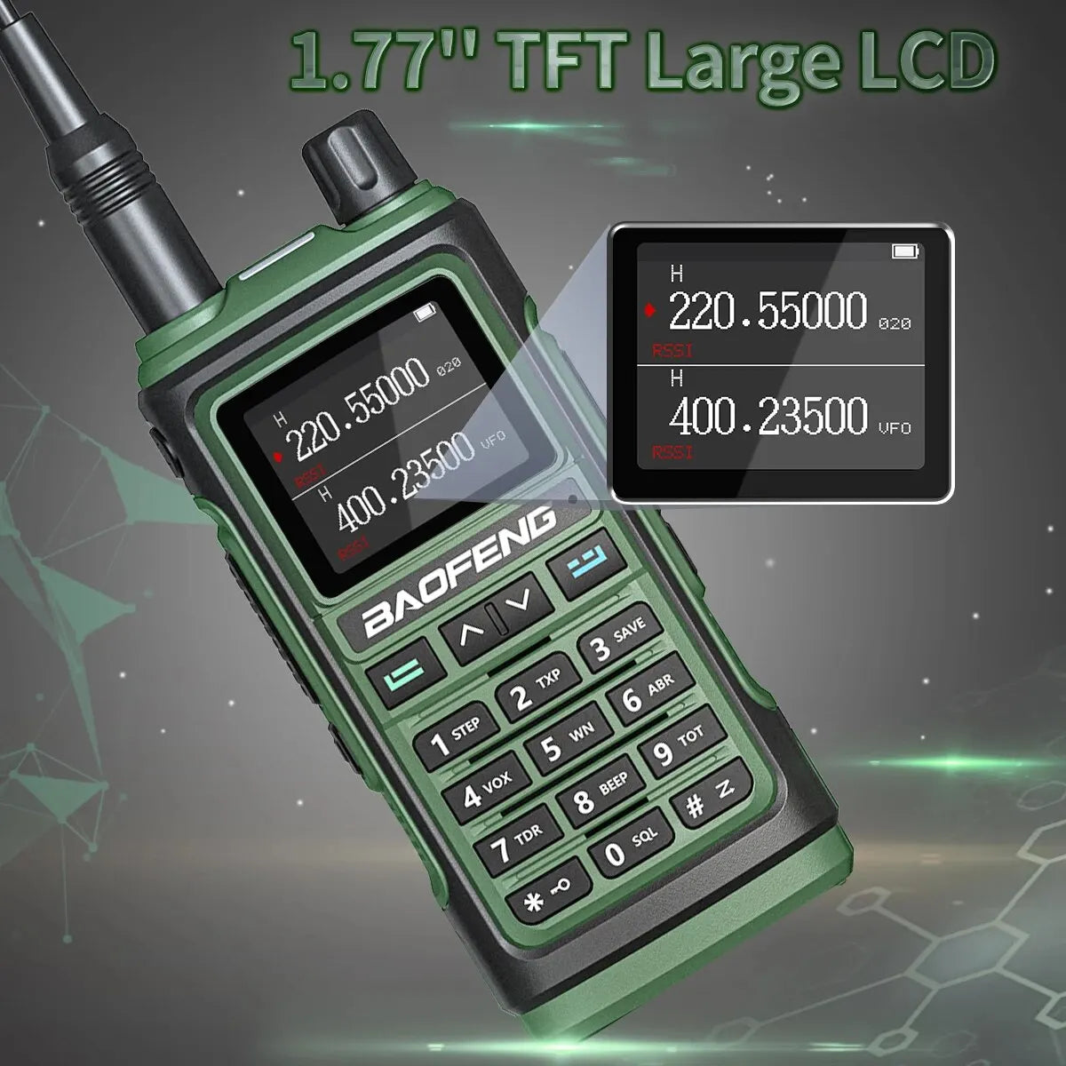 Baofeng UV 17 Pro Walkie Talkie Long Range 16KM Type-C Charging Waterproof - Dicrodelights