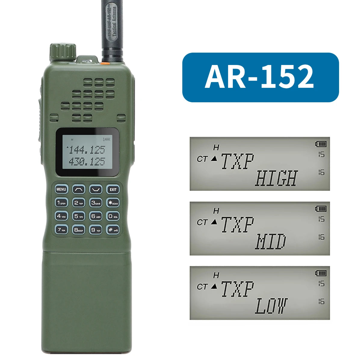 Baofeng AR 152 Tactical Ham Radio – Long Range, High Power Walkie Talkie (10km Range) - Dicrodelights