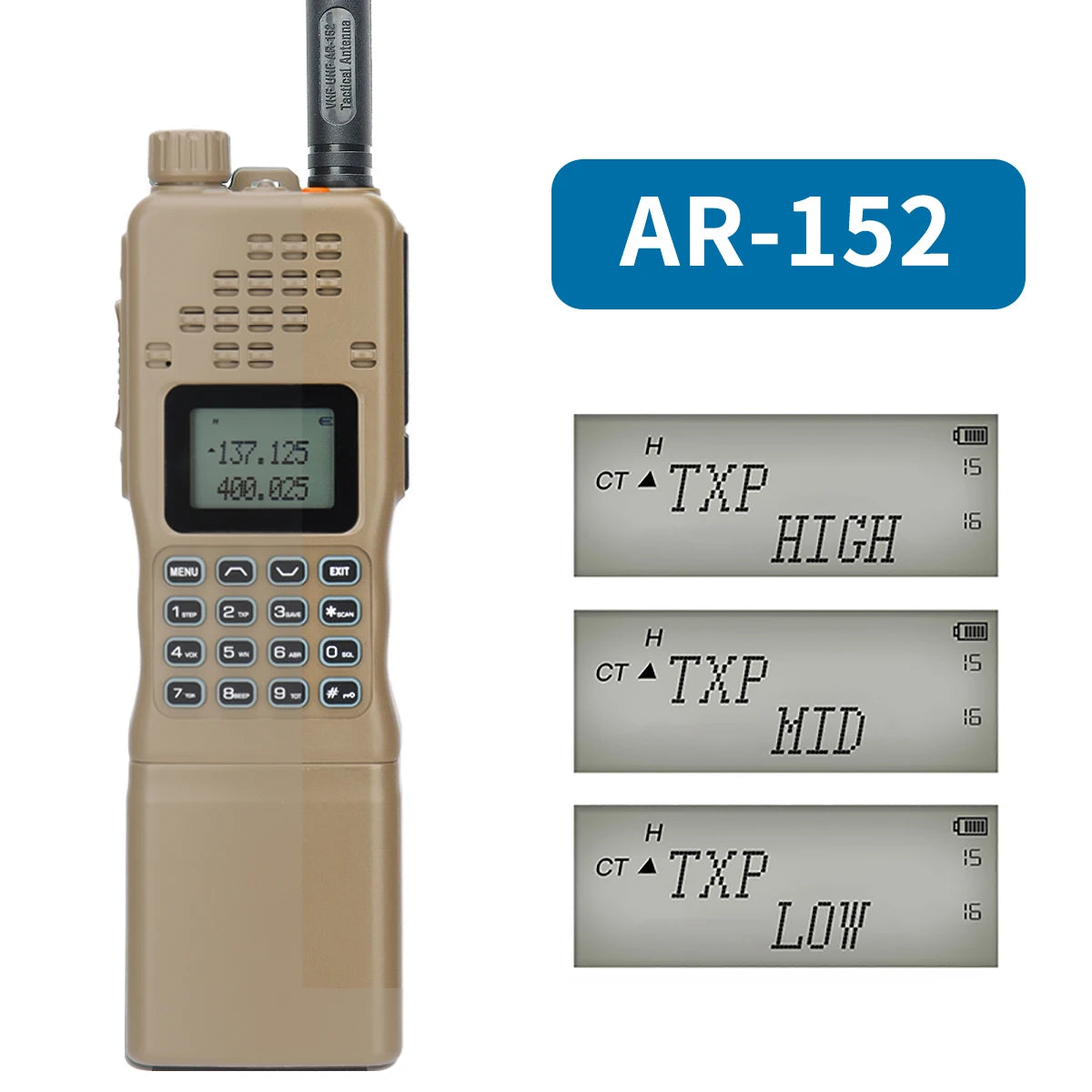 Baofeng AR 152 Tactical Ham Radio – Long Range, High Power Walkie Talkie (10km Range) - Dicrodelights