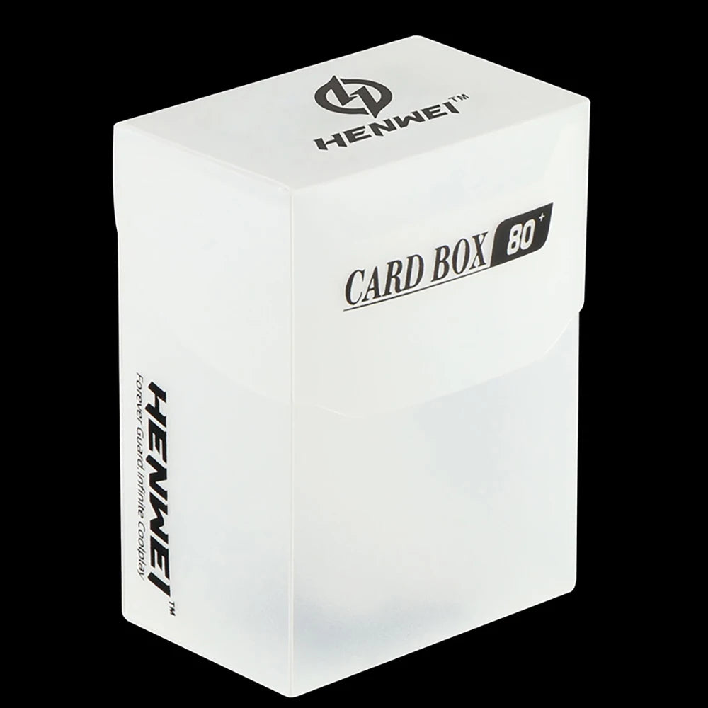 Trading Card Deck Box in PP with Fold Over Lid and Colour Options Clear