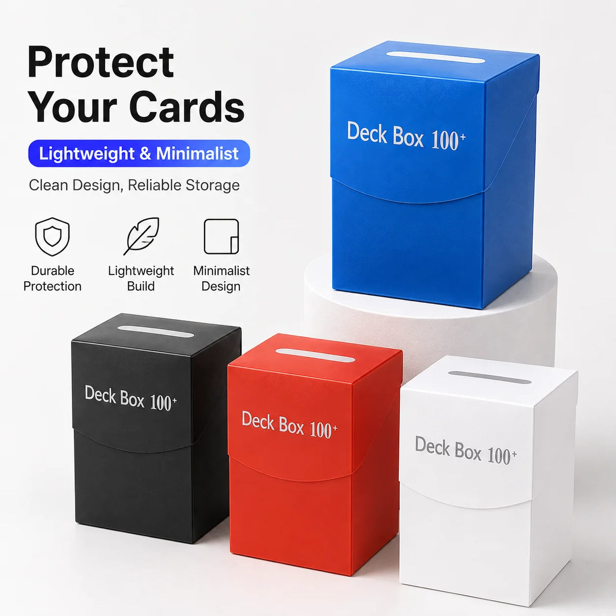 Trading Card Deck Box for 100 Plus Double Sleeved Cards