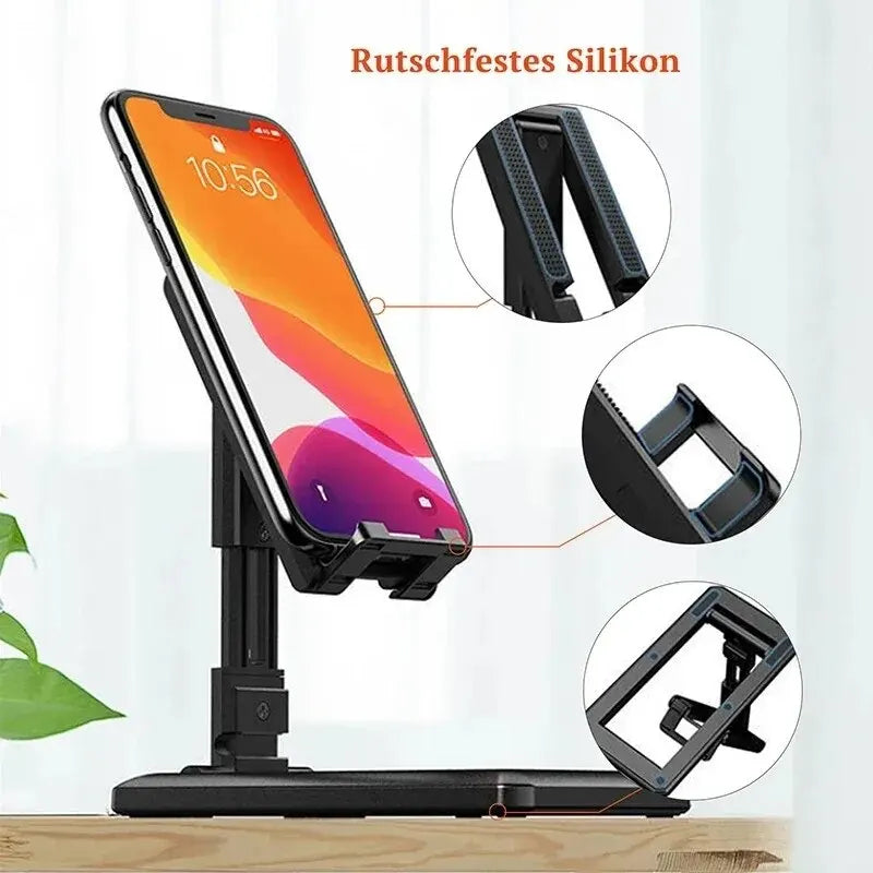 Adjustable Folding Desk Phone Stand for Hands Free Viewing