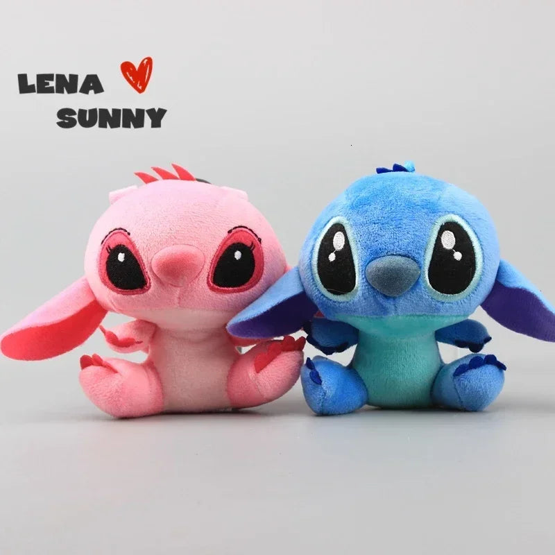 2025 10Pcs/Lot Cute Cartoon Lilo and Stitches Small Pendant Plush Toy,4 10CM Kawaii Plush Keychain Kids Best Chirstmas Gift Toys
