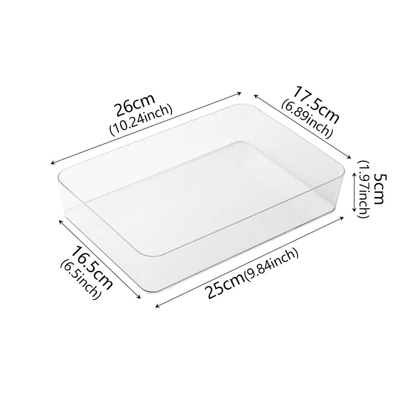 Clear Plastic Drawer Organiser for Makeup Jewellery and Pens XL
