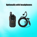 Mini walkie talkie Small and light 400-480MHz 16 channel headset Optional for restaurants, hotels and other service industries