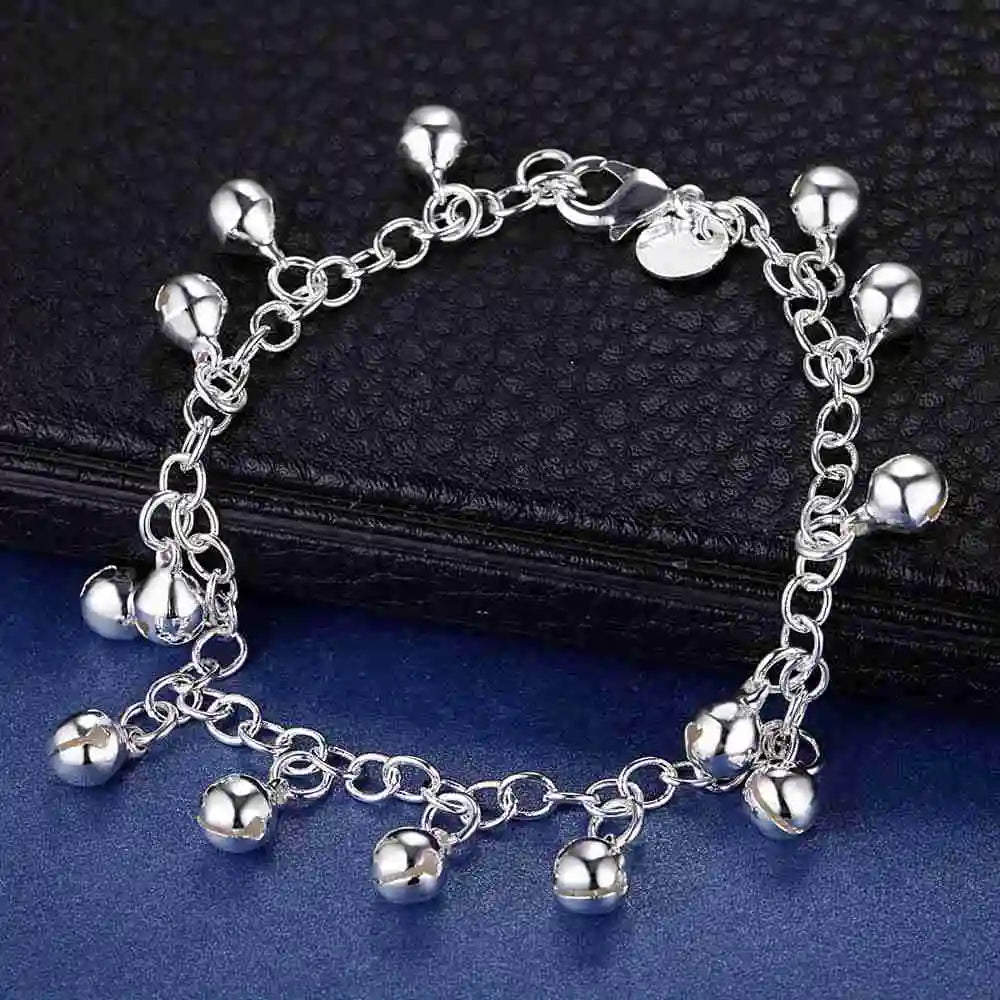 925 Sterling Silver Bracelet Heart High Quality Romance Chain For Woman Men Fashion Engagement Party Wedding Jewelry Gift DY AB043