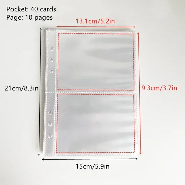 Photocard Binder Covers and Loose Leaf Pages B 10pages 40cards