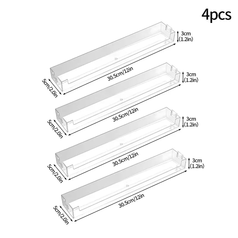 Clear Display Shelf for Wall Mounted Figure Collections 4pcs