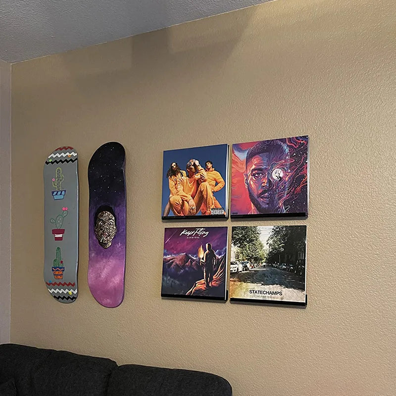 Acrylic Vinyl Record Shelf for Album Cover Wall Displays