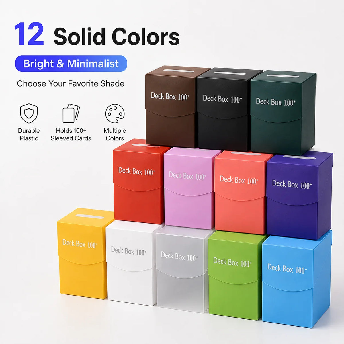 Trading Card Deck Box for 100 Plus Double Sleeved Cards
