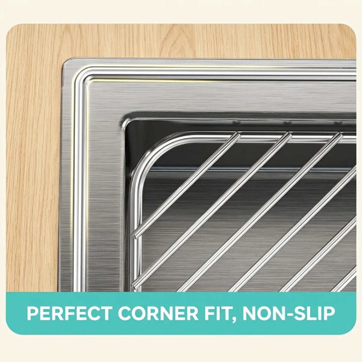 1pcs Stainless Steel Sink Caddy Triangle Corner Storage Rack Sponge Dish Cloth Holder Drainer No Drill RV Kitchen Accessories