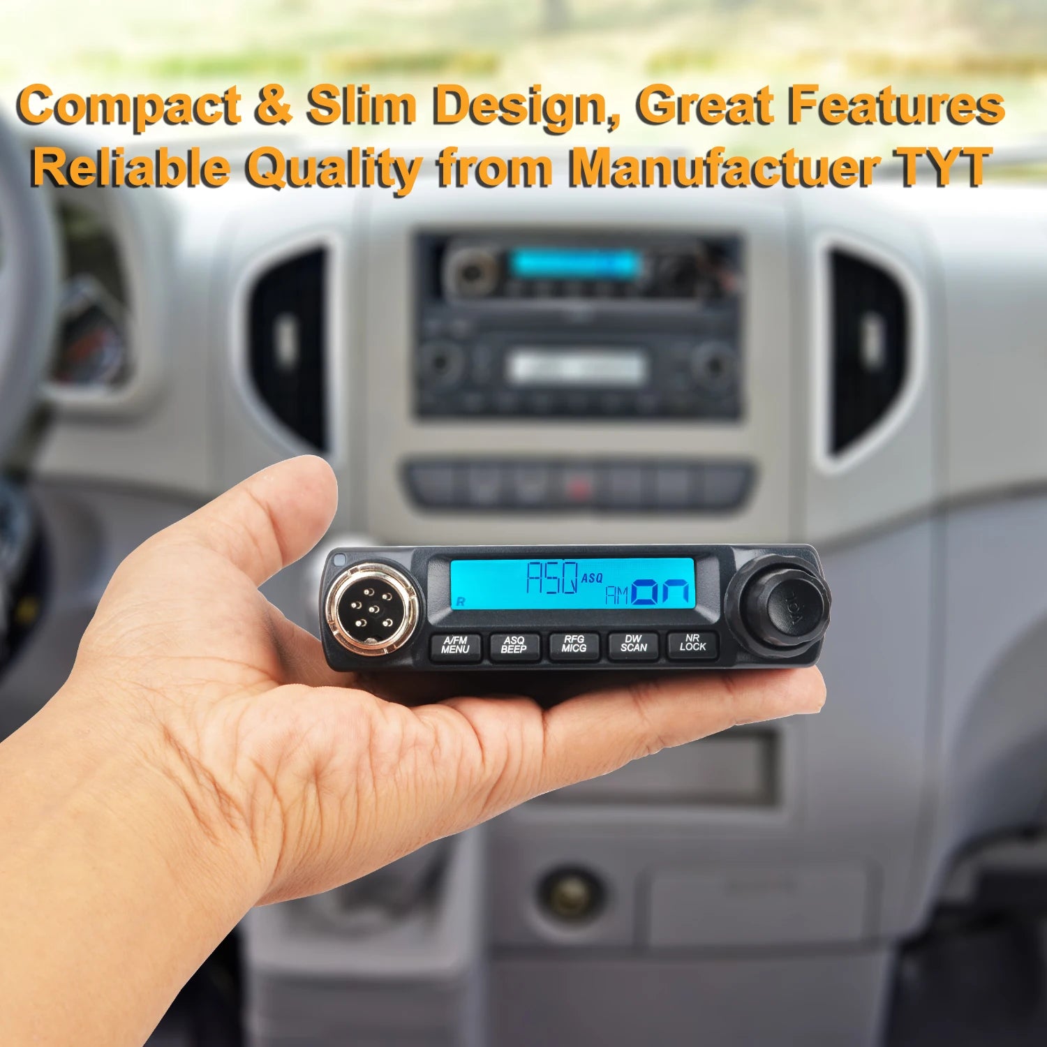 TYT 11 Meters Radio 27MHz CB Mobile Transceiver 40Ch FM AM Modulation 4W Compact Mini European Citizen Band Walkie Talkie