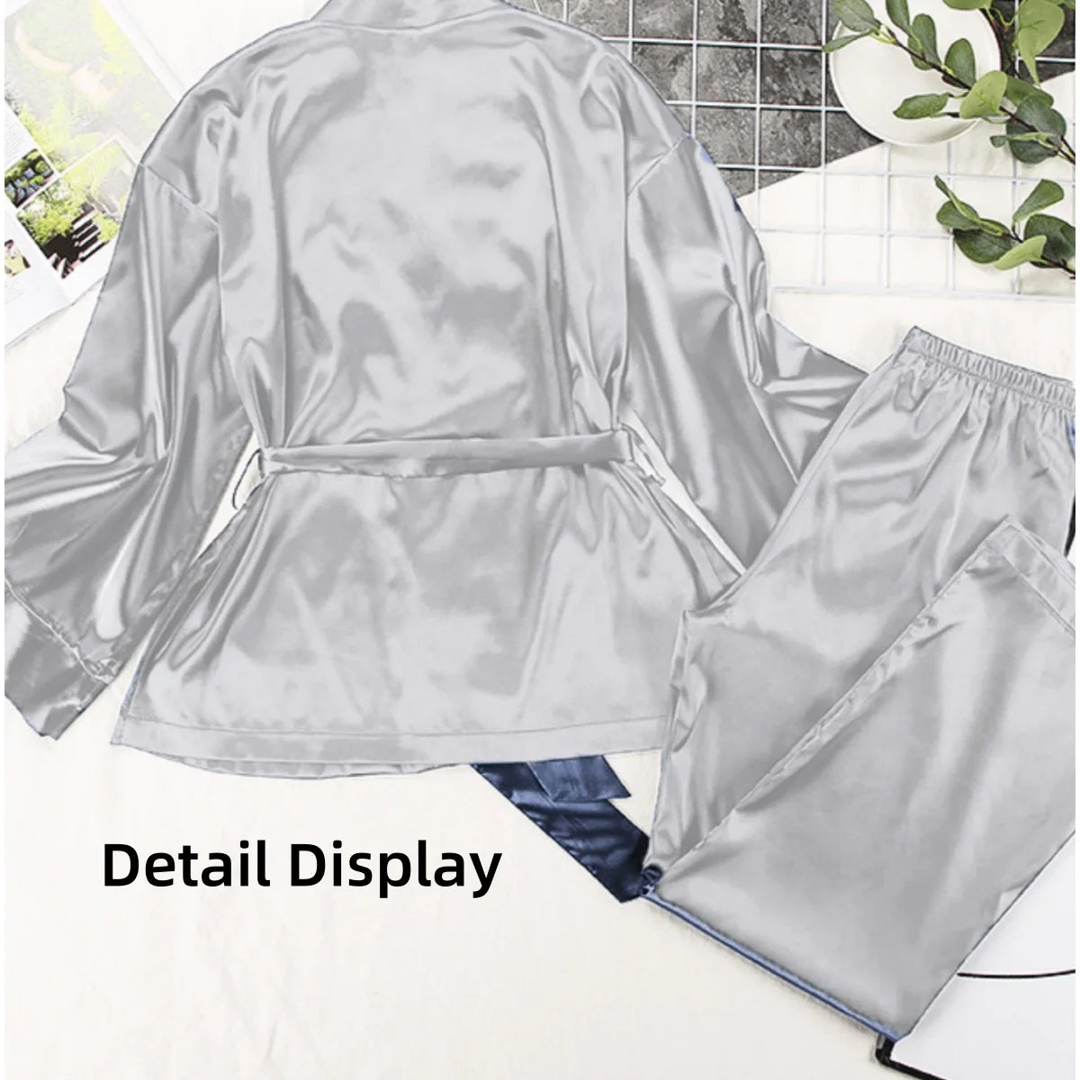 1 set of warm and comfortable women's home clothes, simple sleepwear set