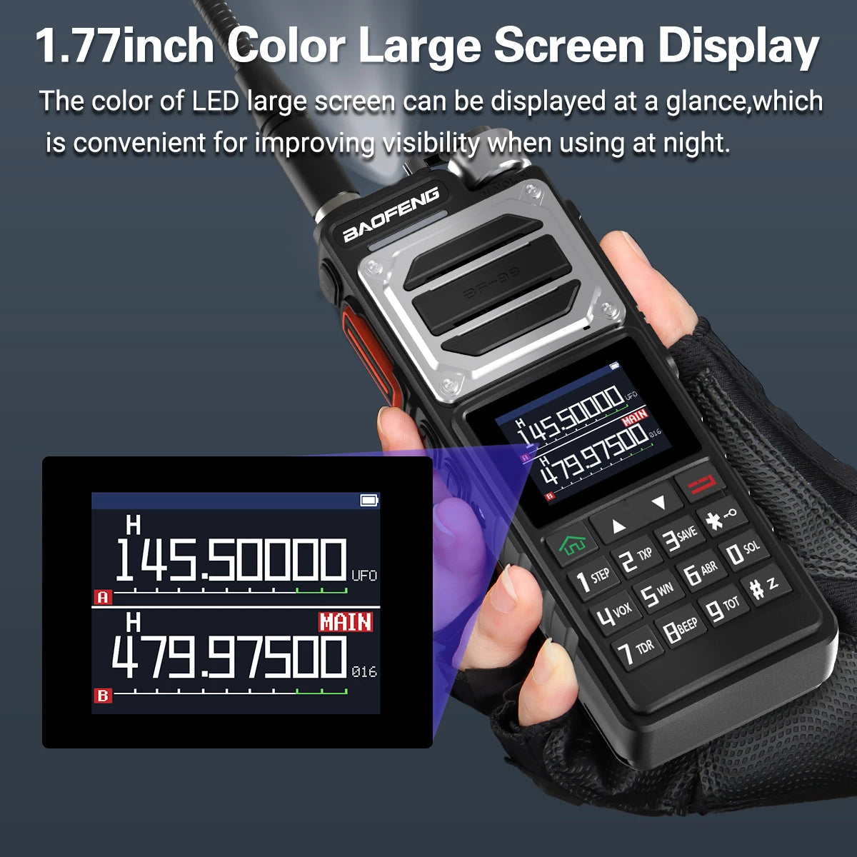 Baofeng UV-25 Air Band Walkie Talkie – Long Range UHF/VHF, Type-C Charging, 999CH, Wireless Frequency Copy, NOAA, Ham Radio - Dicrodelights