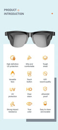 New Smart Bluetooth V5.3 Sunglasses Glasses Call Outdoor Sports Headphones HIFI Black Technology Anti-touch UV For Men And Women