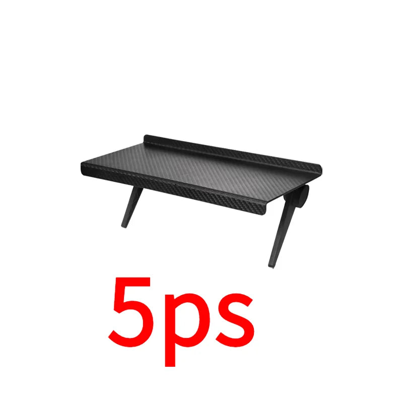 TV Screen Top Storage Shelf Adjustable Monitor Storage Rack Computer Desktop Display Stand TV Router Storage Rack Home Organizer Large 5Pcs