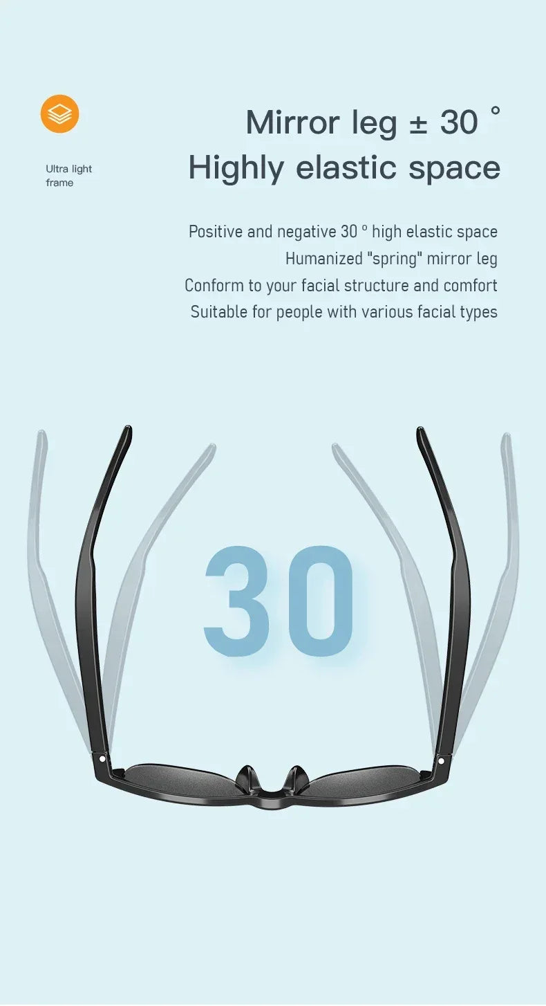 Smart Bluetooth Audio Sunglasses with Mic & UV Protection