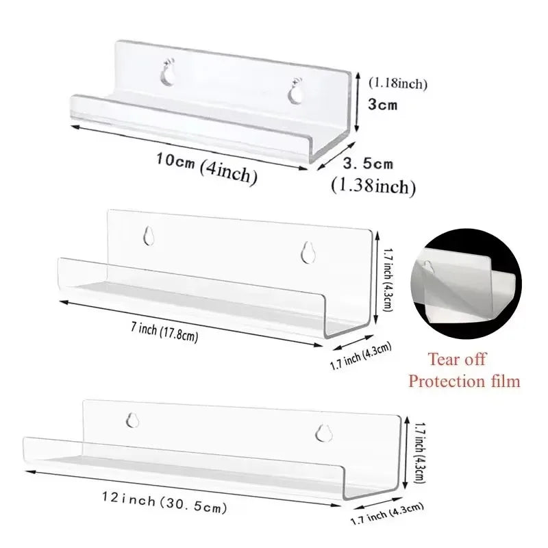 Acrylic Vinyl Record Shelf for Album Cover Wall Displays