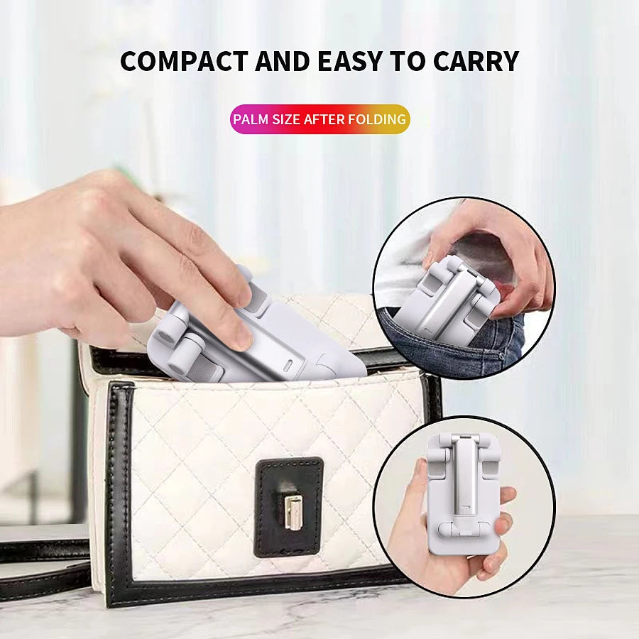 Adjustable Desktop Phone Holder Stand for iPhone 17/16/15/14 Samsung Xiaomi, Flexible Lazy Bracket for Tablet & Cellphone