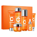 5-Step Vitamin C Korean Skincare Set – Buy Complete Anti-Aging & Hydrating Face Care Kit for Bright, Smooth Skin Red