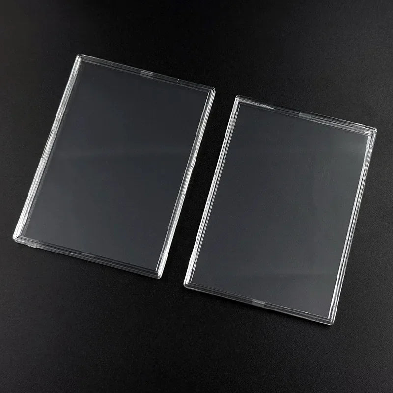 Acrylic Card Holder with Snap Closure for Collectible Cards 3Pcs Case