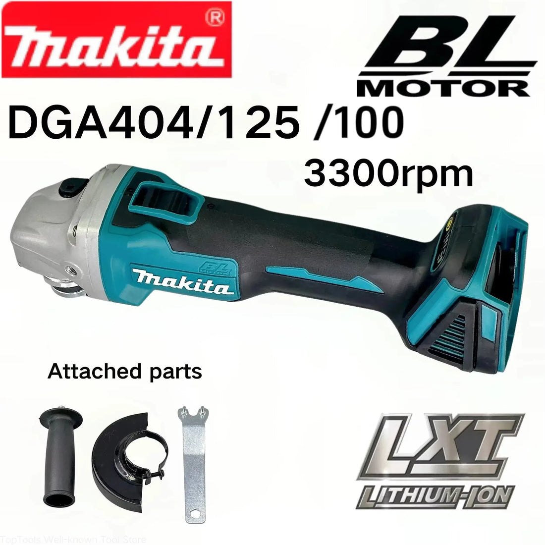 Makita DGA404 Brushless Angle Grinder 125mm/100mm High Power Tool