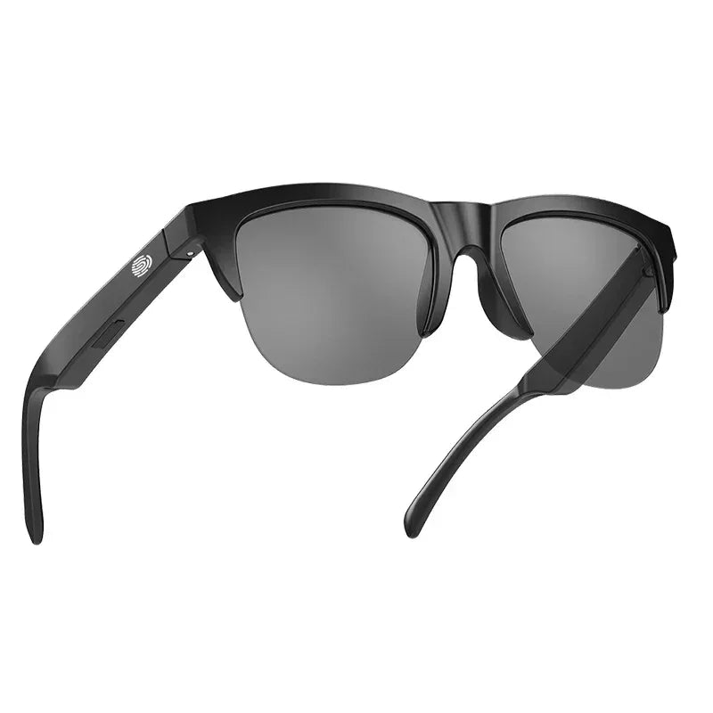Smart Bluetooth Audio Sunglasses with Mic & UV Protection Black
