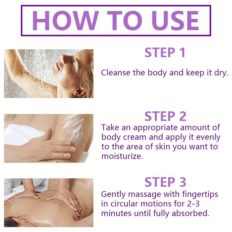 24H Shea Butter Body Cream for Dry Skin – Deep Moisturizing, Firming & Elasticity Repair Cream for Cracked Skin