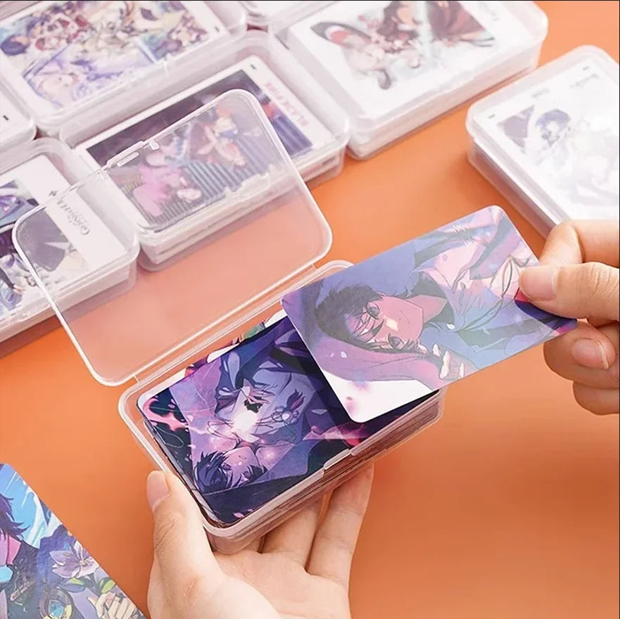 Clear Plastic Card Storage Boxes for Games and Photocards