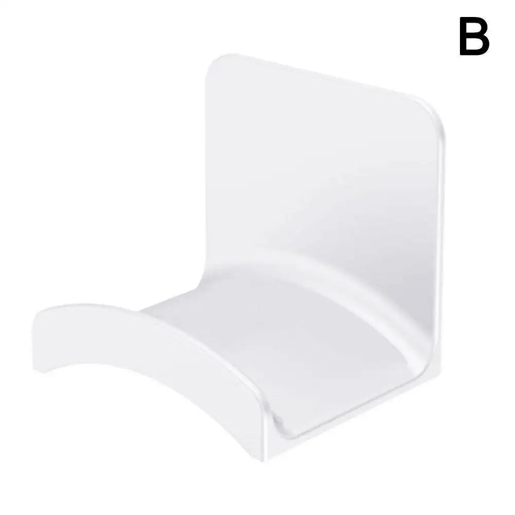 Wall Mounted Plastic Headphone Hook for Desk Setups White