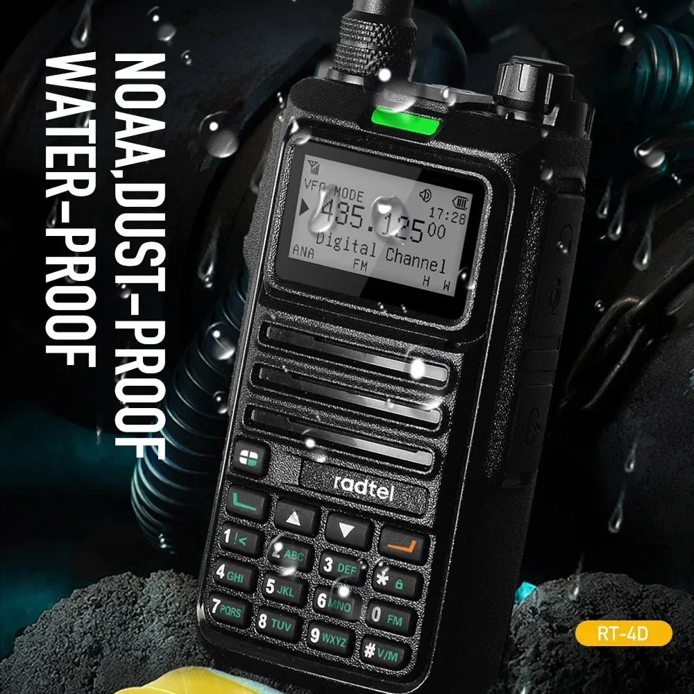 Radtel RT-4D DMR Radio Digital Walkie Talkie Dual Mode Analog Two Way Radio Dual Time Slot Ham Radio 1024 Channels - Dicrodelights
