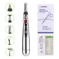 Electric Acupuncture Point Massage Pen Pain Relief Laser Therapy Electronic Meridian Energy Pen Body Head Back Neck Leg Massager 5 heads