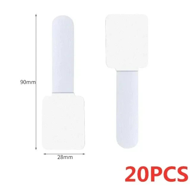 Adhesive Nylon Cable Straps for Under Desk Wire Routing 20PCS White